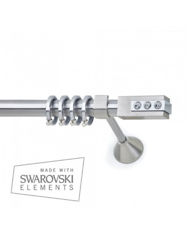 Κουρτινόξυλο Νίκελ Σατινέ CHAMPION ROUND Φ25