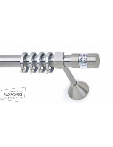 Κουρτινόξυλο Νίκελ Σατινέ ELECTRA Φ25