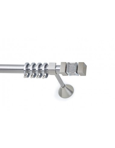 Κουρτινόξυλο Νίκελ Σατινέ LEADER Strass Φ25