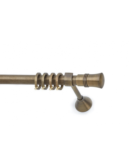 Κουρτινόξυλο Αντικέ LEON Φ25