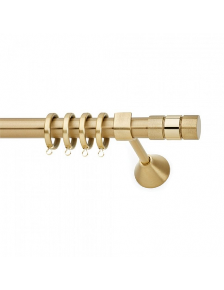 Κουρτινόξυλο Χρυσό Ματ S1 Φ25