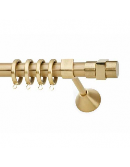 Κουρτινόξυλο Χρυσό Ματ S11 Φ25