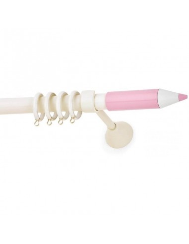 Κουρτινόξυλο PENCIL ΕΚΡΟΥ - ΡΟΖ Φ25