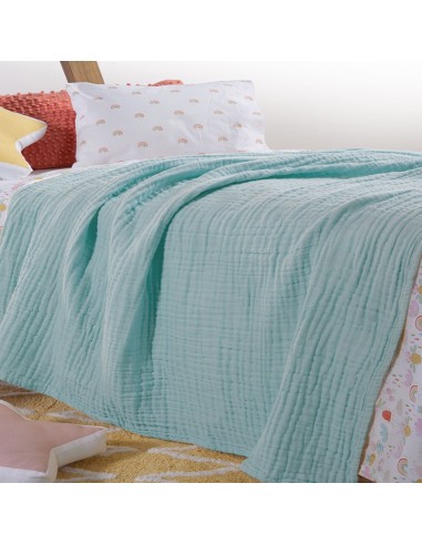 Βρεφική Κουβέρτα Αγκαλιάς 80x110 Whisper Aqua