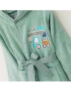 Μπουρνούζι Βρεφικό Με Κουκούλα Borea Crane 5-6 2