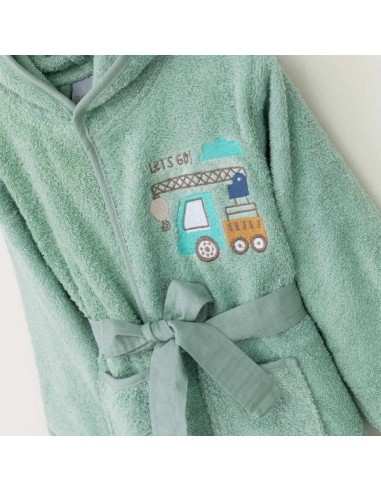 Μπουρνούζι Βρεφικό Με Κουκούλα Borea Crane 5-6