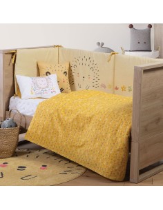 Πάντα Κούνιας 60+67+60x40cm Cute Hedgehog Yellow 2