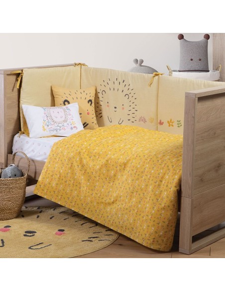 Πάντα Κούνιας 60+67+60x40cm Cute Hedgehog Yellow