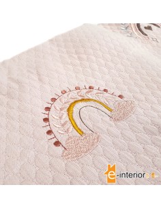 Κουβέρτα Πικέ Αγκαλιάς 80x90 Rainbow Luv Pink 2